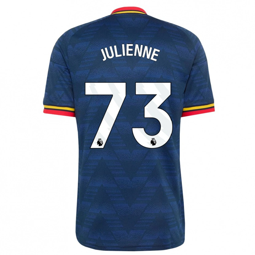 Danxen Damen Theo Julienne #73 Mitternachtsblau Gelb Rot Auswärtstrikot Trikot 2026/27 T-Shirt