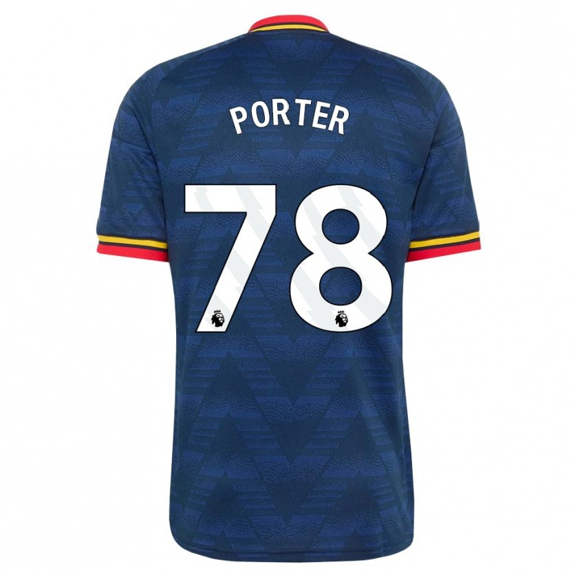 Danxen Damen Jack Porter #78 Mitternachtsblau Gelb Rot Auswärtstrikot Trikot 2026/27 T-Shirt
