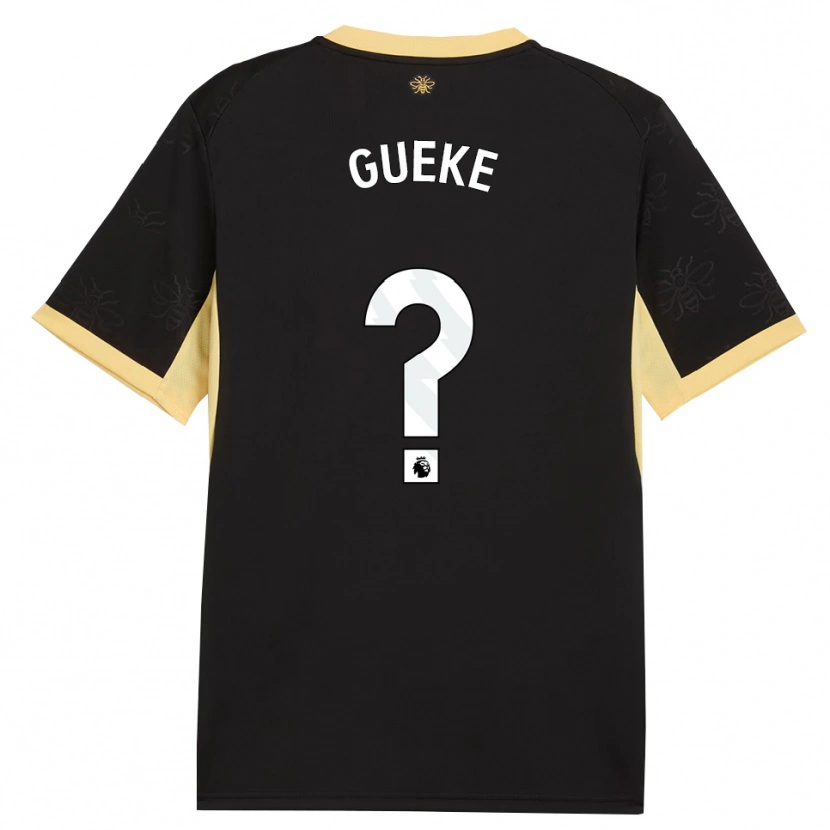 Danxen Damen William Gueke #0 Schwarz Gelb Auswärtstrikot Trikot 2026/27 T-Shirt
