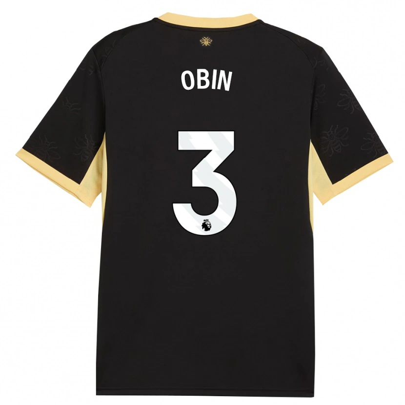 Danxen Damen Yohann Obin #3 Schwarz Gelb Auswärtstrikot Trikot 2026/27 T-Shirt