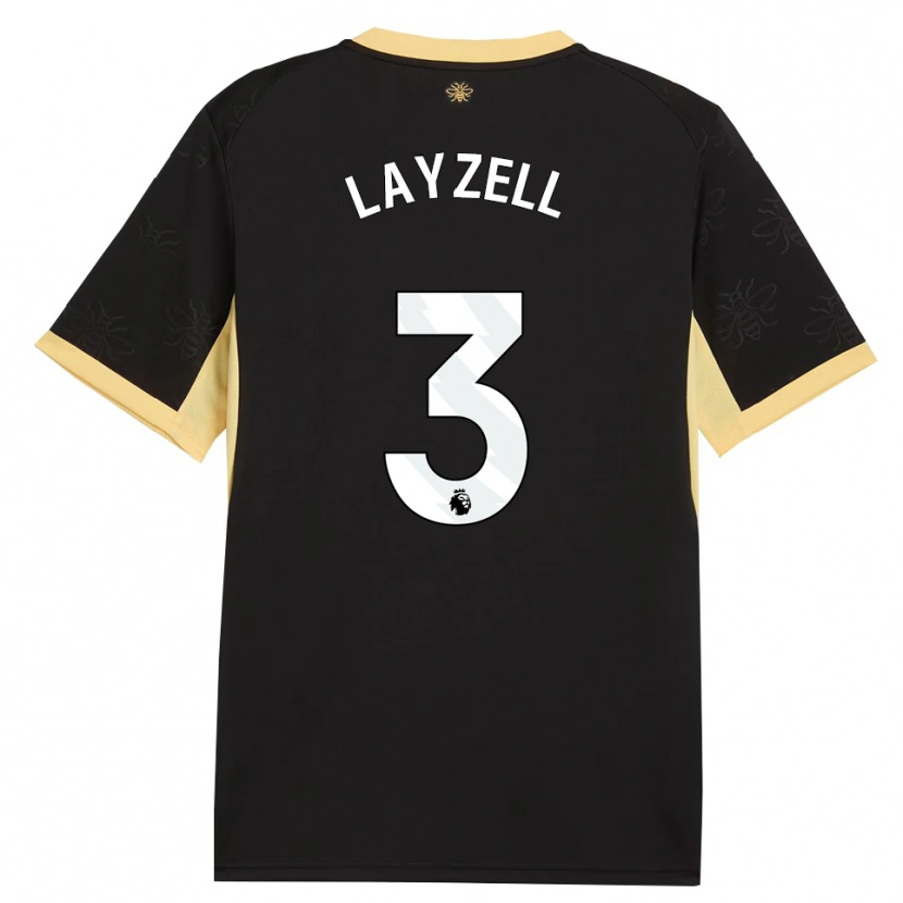 Danxen Damen Naomi Layzell #3 Schwarz Gelb Auswärtstrikot Trikot 2026/27 T-Shirt