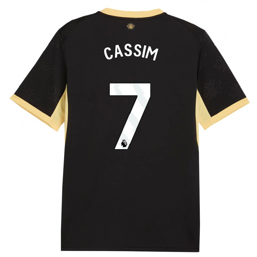 Danxen Damen Karim Cassim #7 Schwarz Gelb Auswärtstrikot Trikot 2026/27 T-Shirt
