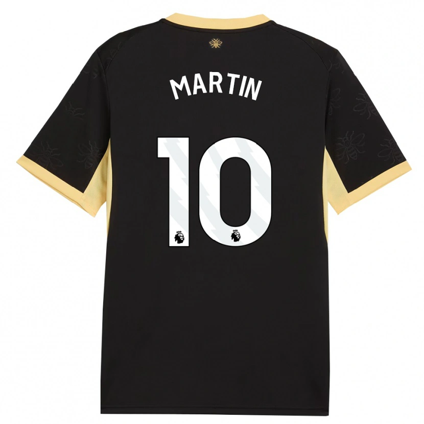 Danxen Damen Milo Martin #10 Schwarz Gelb Auswärtstrikot Trikot 2026/27 T-Shirt