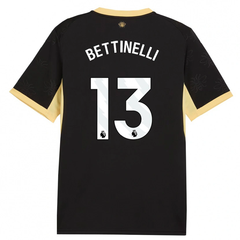 Danxen Damen Marcus Bettinelli #13 Schwarz Gelb Auswärtstrikot Trikot 2026/27 T-Shirt