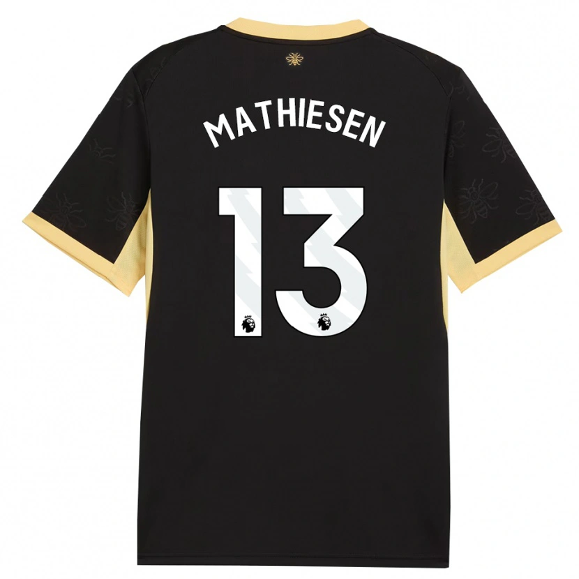 Danxen Damen Toran Mathiesen #13 Schwarz Gelb Auswärtstrikot Trikot 2026/27 T-Shirt