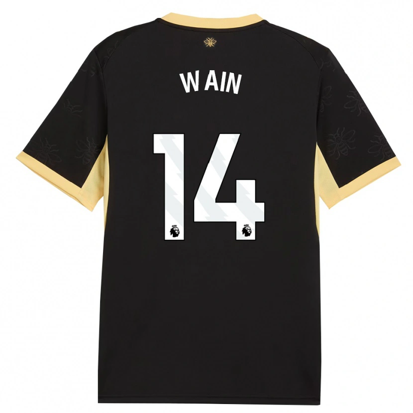 Danxen Damen Jake Wain #14 Schwarz Gelb Auswärtstrikot Trikot 2026/27 T-Shirt