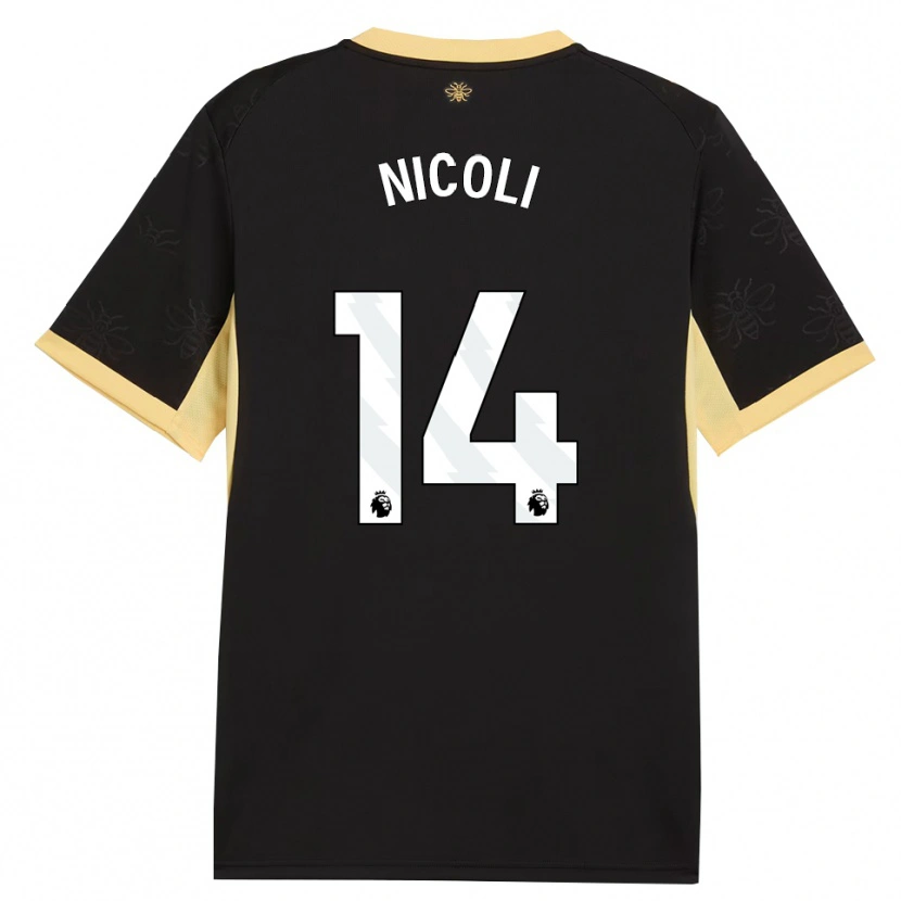 Danxen Damen Kerolin Nicoli #14 Schwarz Gelb Auswärtstrikot Trikot 2026/27 T-Shirt