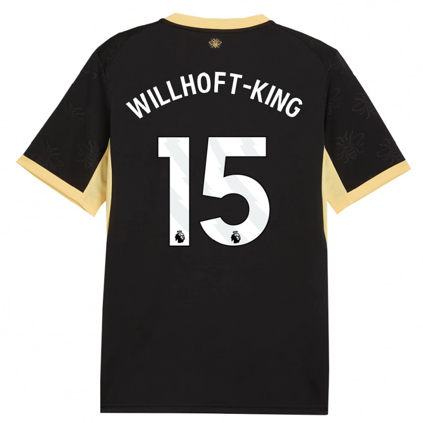 Danxen Damen Han Willhoft-King #15 Schwarz Gelb Auswärtstrikot Trikot 2026/27 T-Shirt