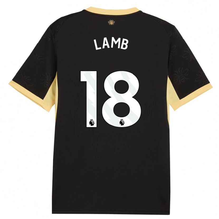 Danxen Damen Teddie Lamb #18 Schwarz Gelb Auswärtstrikot Trikot 2026/27 T-Shirt