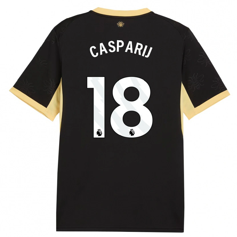 Danxen Damen Kerstin Casparij #18 Schwarz Gelb Auswärtstrikot Trikot 2026/27 T-Shirt