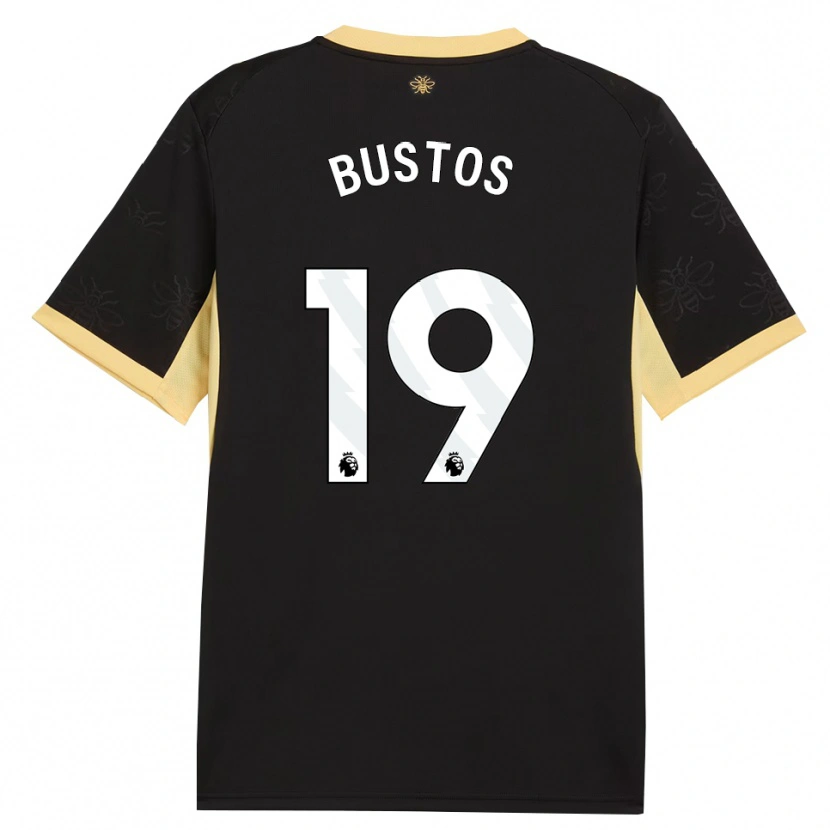 Danxen Damen Nahuel Bustos #19 Schwarz Gelb Auswärtstrikot Trikot 2026/27 T-Shirt