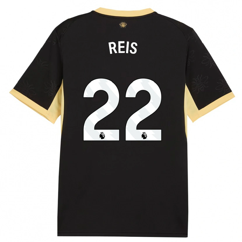Danxen Damen Vitor Reis #22 Schwarz Gelb Auswärtstrikot Trikot 2026/27 T-Shirt