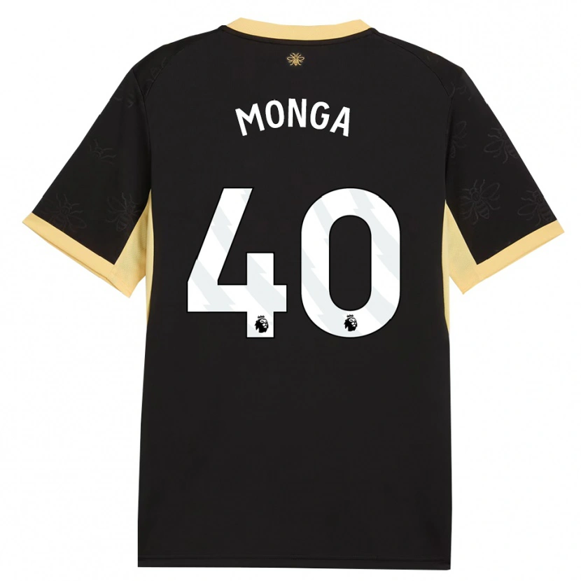 Danxen Damen Jeremy Monga #40 Schwarz Gelb Auswärtstrikot Trikot 2026/27 T-Shirt