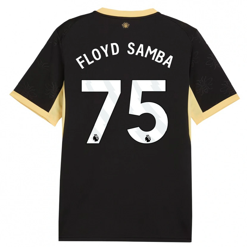 Danxen Damen Floyd Samba #75 Schwarz Gelb Auswärtstrikot Trikot 2026/27 T-Shirt