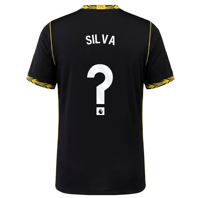 Danxen Damen Iago Silva #0 Schwarz Gelb Auswärtstrikot Trikot 2026/27 T-Shirt