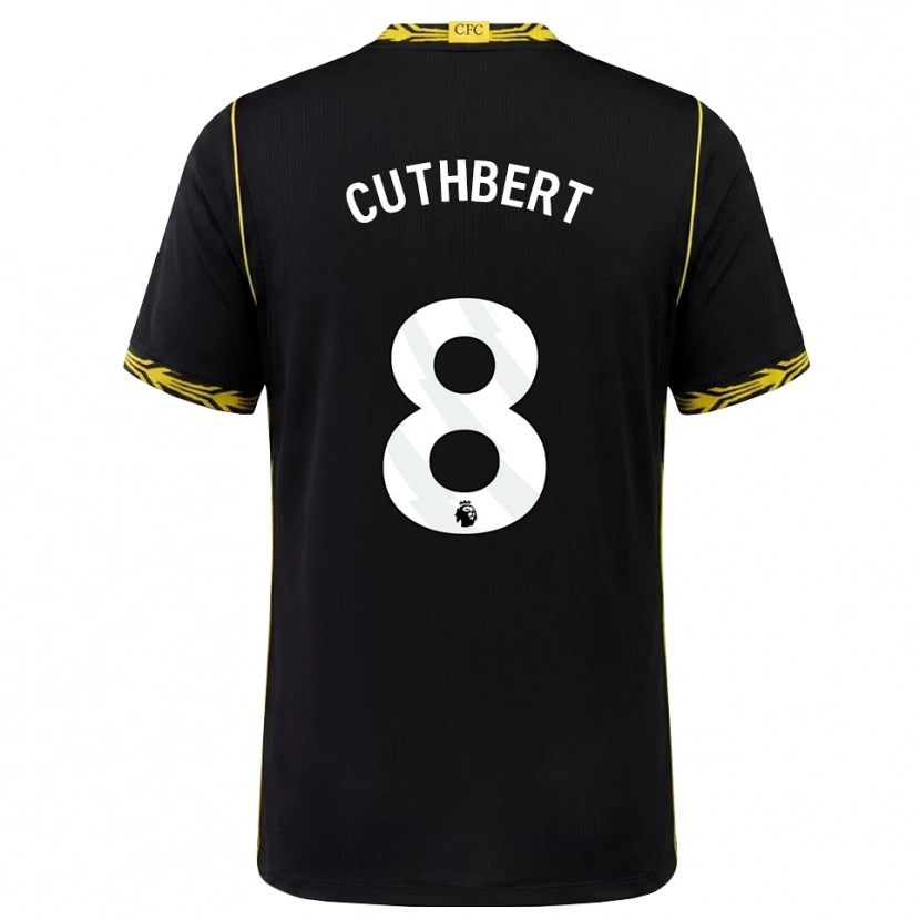 Danxen Damen Erin Cuthbert #8 Schwarz Gelb Auswärtstrikot Trikot 2026/27 T-Shirt