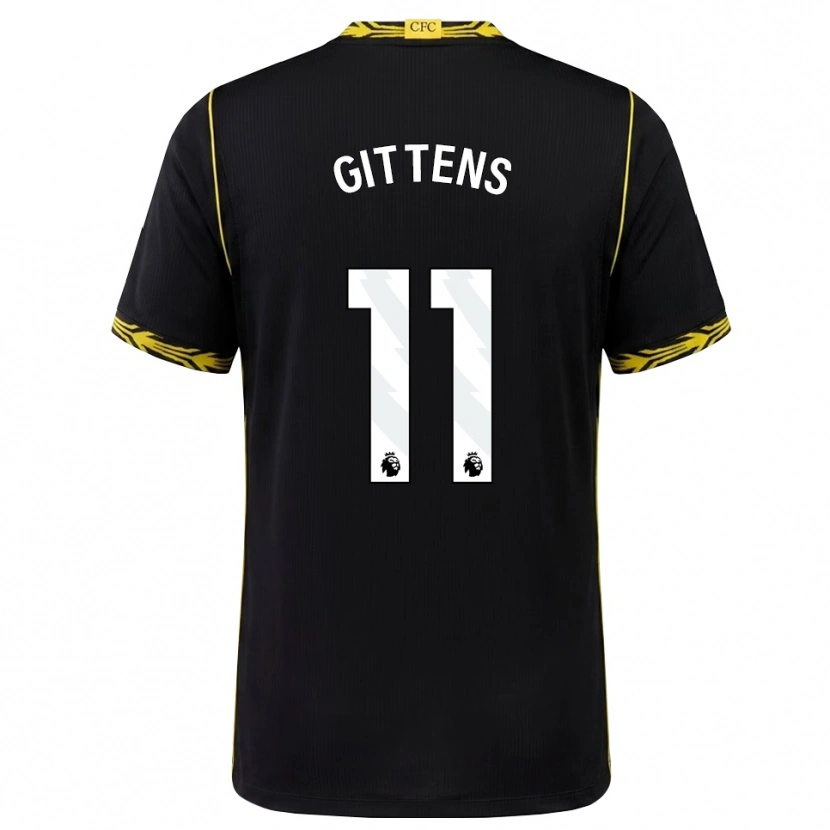 Danxen Damen Jamie Gittens #11 Schwarz Gelb Auswärtstrikot Trikot 2026/27 T-Shirt