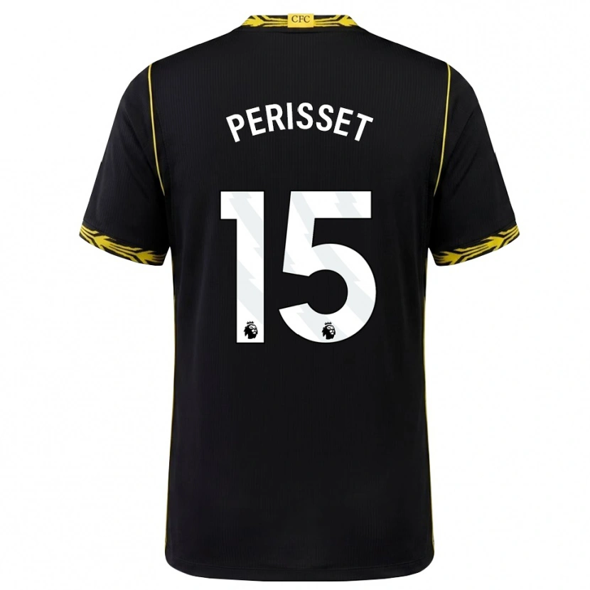 Danxen Damen Eve Perisset #15 Schwarz Gelb Auswärtstrikot Trikot 2026/27 T-Shirt