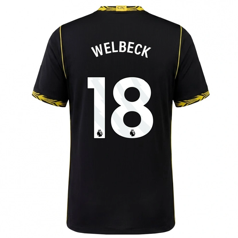 Danxen Damen Danny Welbeck #18 Schwarz Gelb Auswärtstrikot Trikot 2026/27 T-Shirt