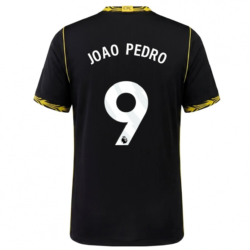 Danxen Damen João Pedro #9 Schwarz Gelb Auswärtstrikot Trikot 2026/27 T-Shirt