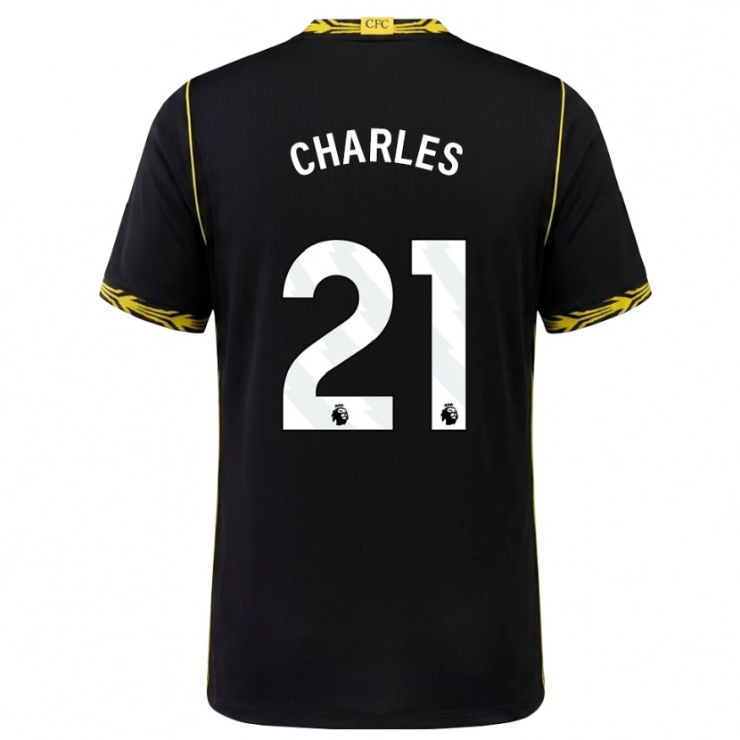 Danxen Damen Niamh Charles #21 Schwarz Gelb Auswärtstrikot Trikot 2026/27 T-Shirt