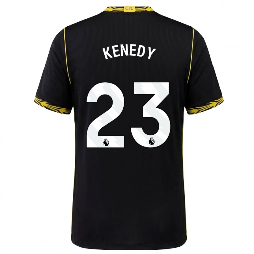Danxen Damen Robert Kenedy #23 Schwarz Gelb Auswärtstrikot Trikot 2026/27 T-Shirt