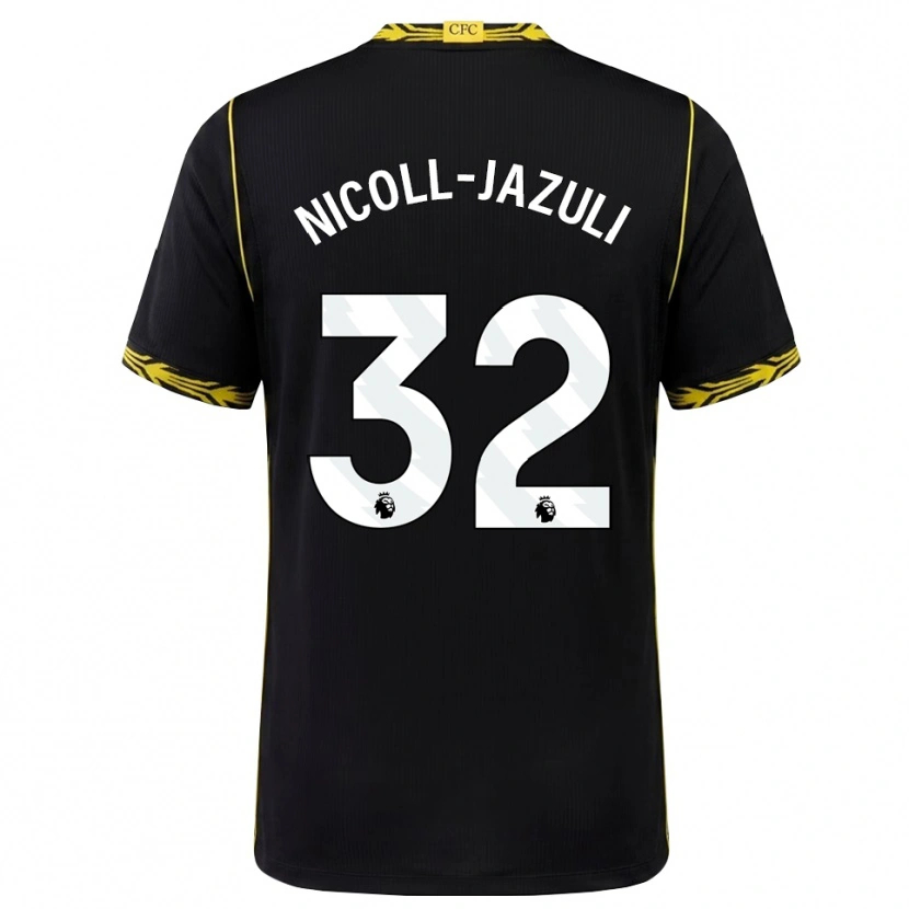 Danxen Damen Mahdi Nicoll-Jazuli #32 Schwarz Gelb Auswärtstrikot Trikot 2026/27 T-Shirt