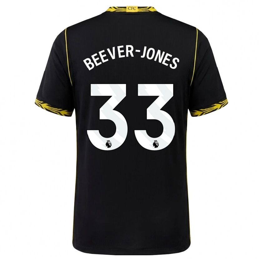 Danxen Damen Aggie Beever-Jones #33 Schwarz Gelb Auswärtstrikot Trikot 2026/27 T-Shirt