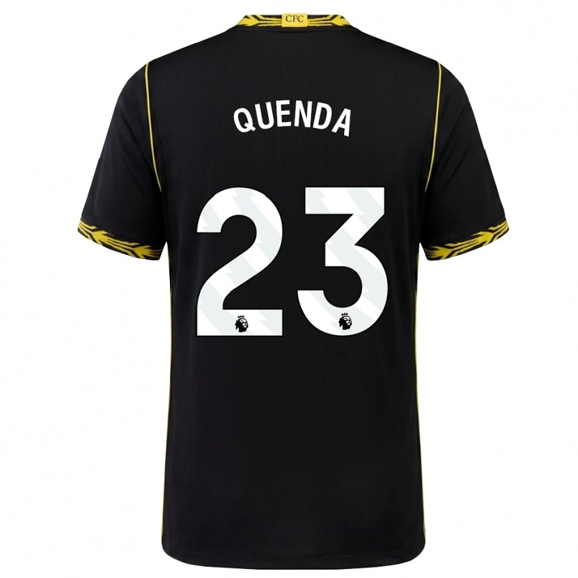 Danxen Damen Geovany Quenda #23 Schwarz Gelb Auswärtstrikot Trikot 2026/27 T-Shirt