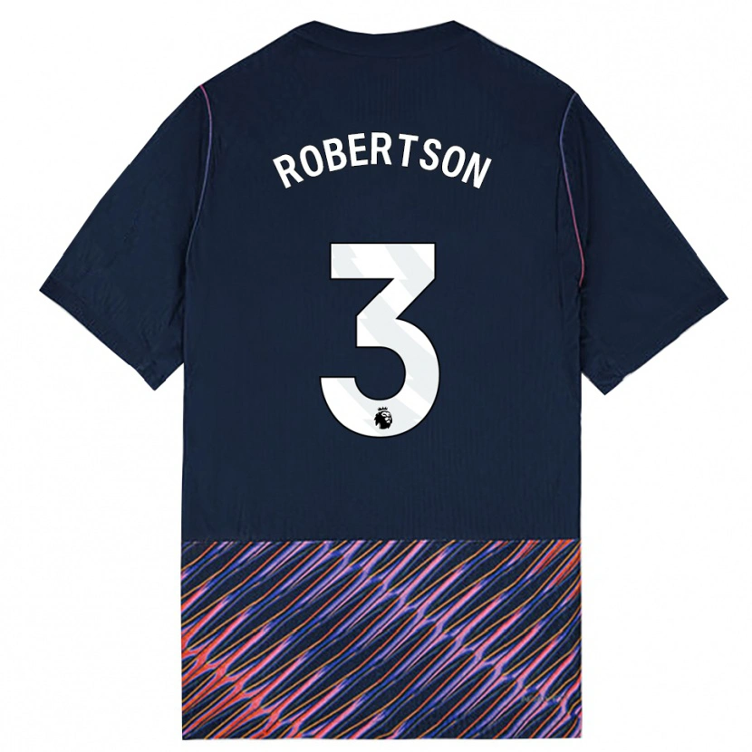 Danxen Damen Andrew Robertson #3 Königlich Blau Weiß Auswärtstrikot Trikot 2026/27 T-Shirt