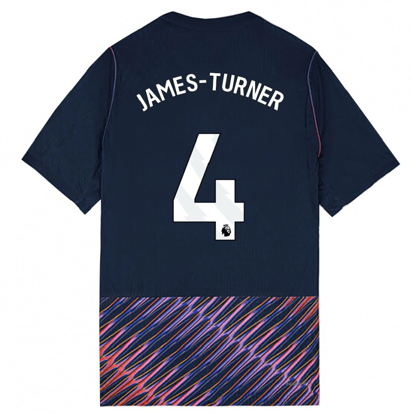 Danxen Damen Amy James-Turner #4 Königlich Blau Weiß Auswärtstrikot Trikot 2026/27 T-Shirt