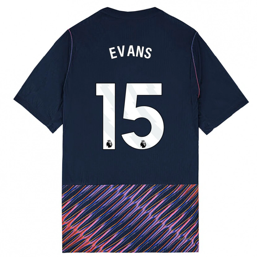 Danxen Damen Ted Evans #15 Königlich Blau Weiß Auswärtstrikot Trikot 2026/27 T-Shirt