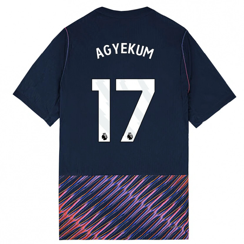 Danxen Damen Ezra Agyekum #17 Königlich Blau Weiß Auswärtstrikot Trikot 2026/27 T-Shirt