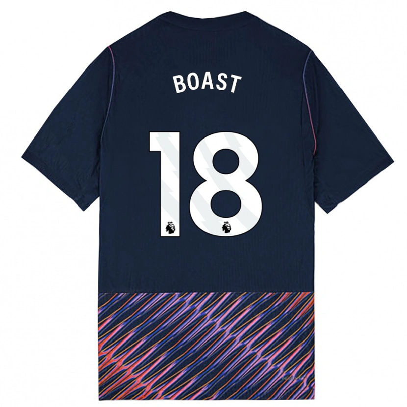 Danxen Damen Oliver Boast #18 Königlich Blau Weiß Auswärtstrikot Trikot 2026/27 T-Shirt