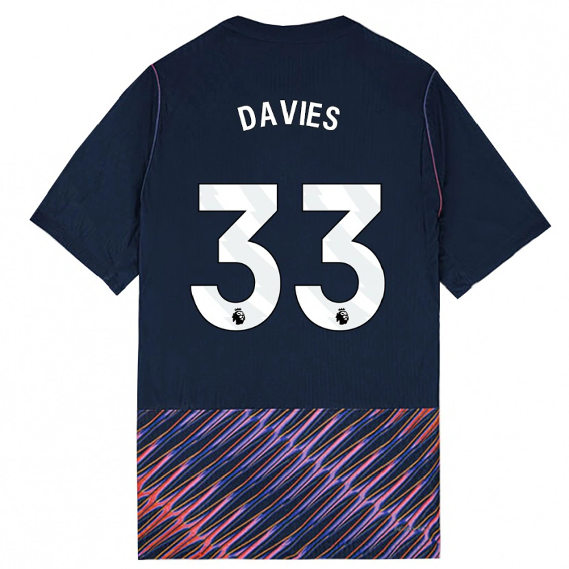 Danxen Damen Ben Davies #33 Königlich Blau Weiß Auswärtstrikot Trikot 2026/27 T-Shirt