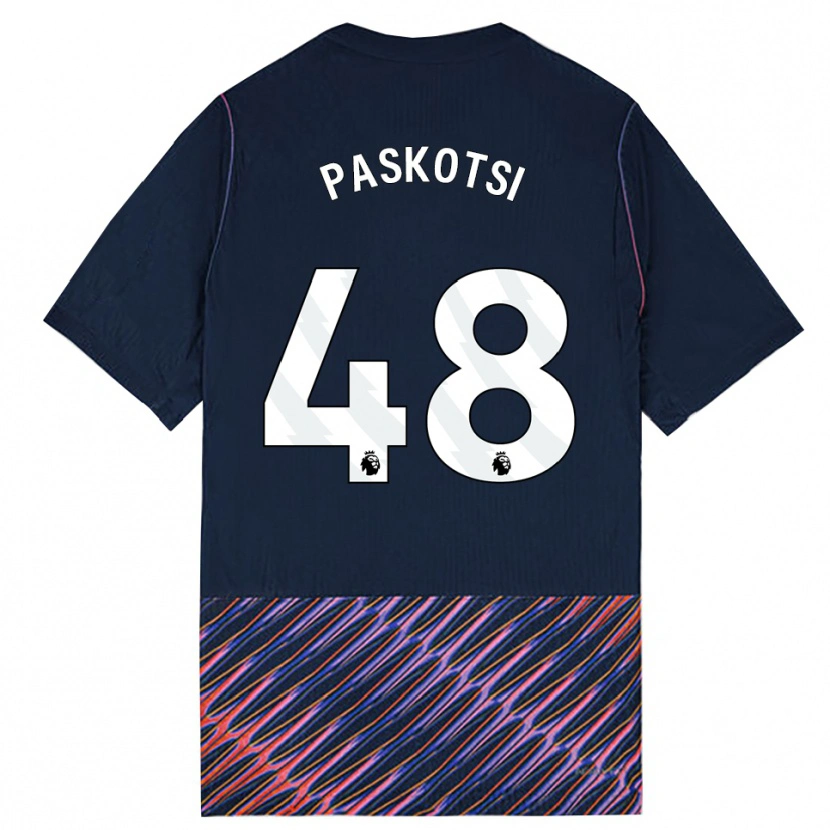 Danxen Damen Maksim Paskotsi #48 Königlich Blau Weiß Auswärtstrikot Trikot 2026/27 T-Shirt
