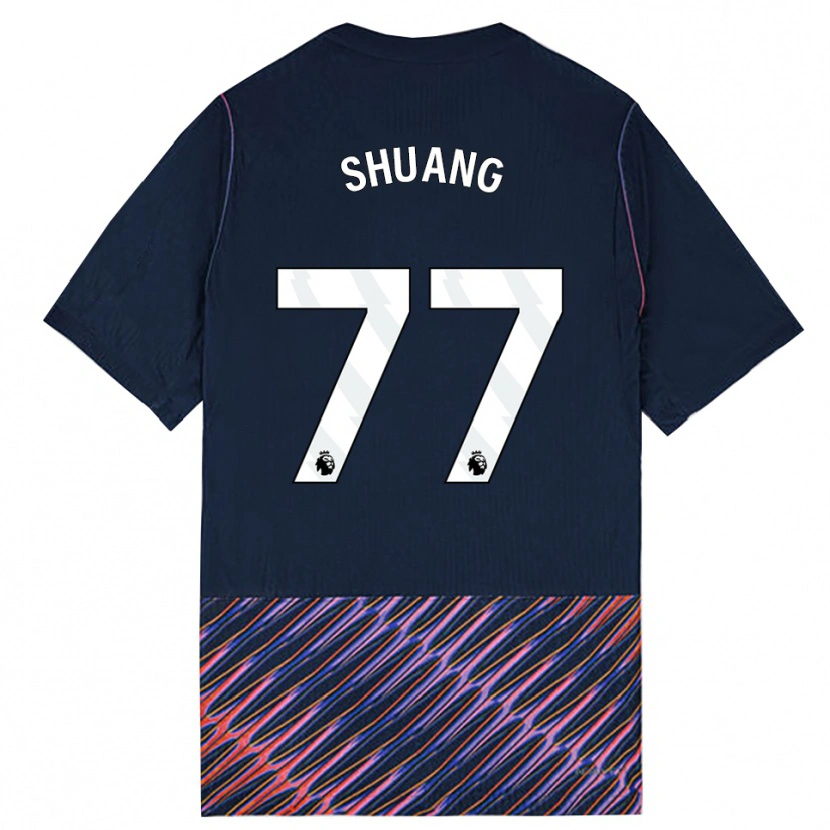 Danxen Damen Wang Shuang #77 Königlich Blau Weiß Auswärtstrikot Trikot 2026/27 T-Shirt