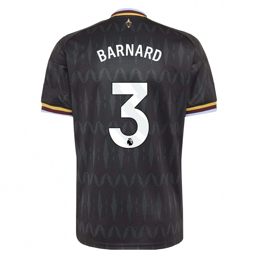 Danxen Damen Finlay Barnard #3 Kornblumenblau Schwarz Gelb Auswärtstrikot Trikot 2026/27 T-Shirt