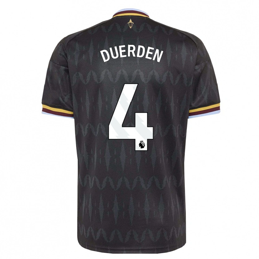 Danxen Damen Archie Duerden #4 Kornblumenblau Schwarz Gelb Auswärtstrikot Trikot 2026/27 T-Shirt