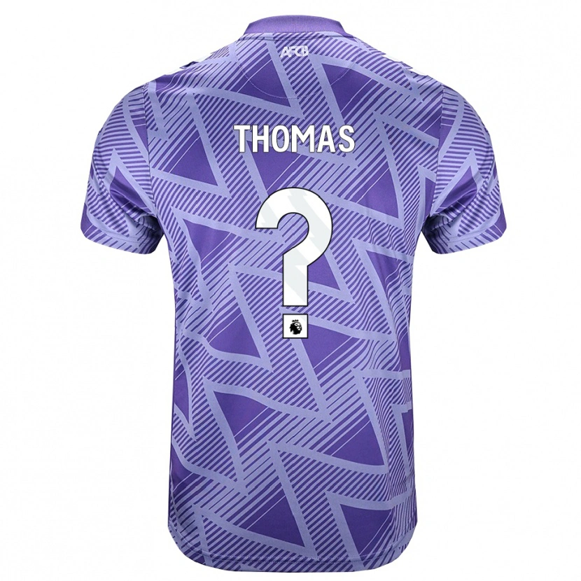 Danxen Damen Alfie Thomas #0 Blassesviolett Rot Weiß Auswärtstrikot Trikot 2026/27 T-Shirt