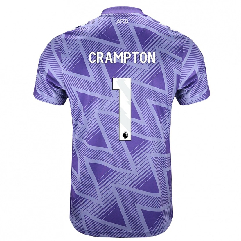 Danxen Damen Kai Crampton #1 Blassesviolett Rot Weiß Auswärtstrikot Trikot 2026/27 T-Shirt