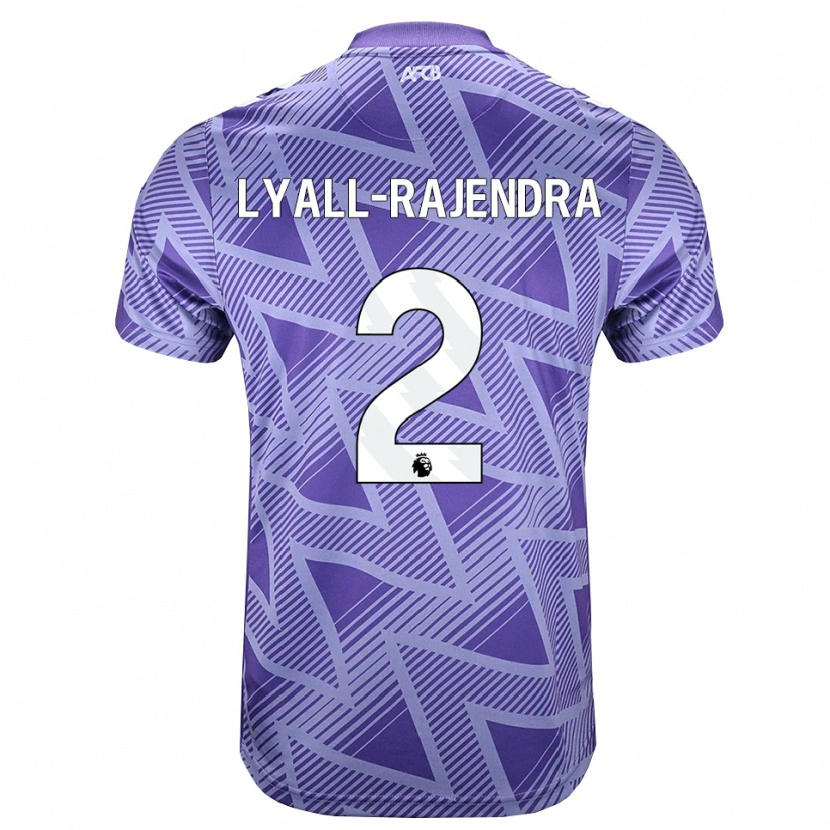 Danxen Damen Max Lyall-Rajendra #2 Blassesviolett Rot Weiß Auswärtstrikot Trikot 2026/27 T-Shirt