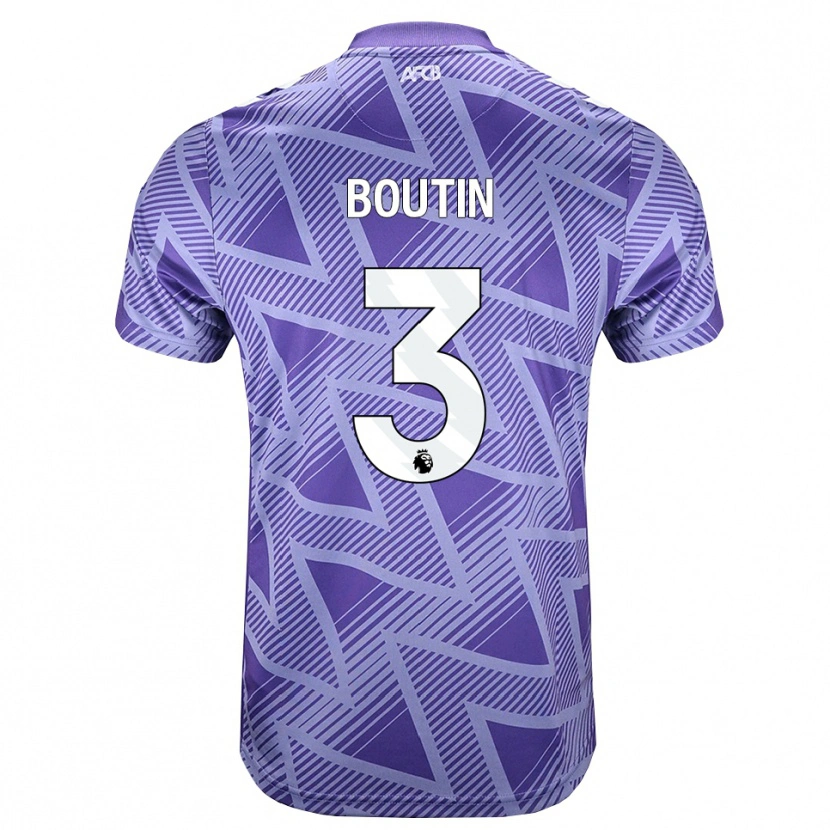Danxen Damen Noa Boutin #3 Blassesviolett Rot Weiß Auswärtstrikot Trikot 2026/27 T-Shirt