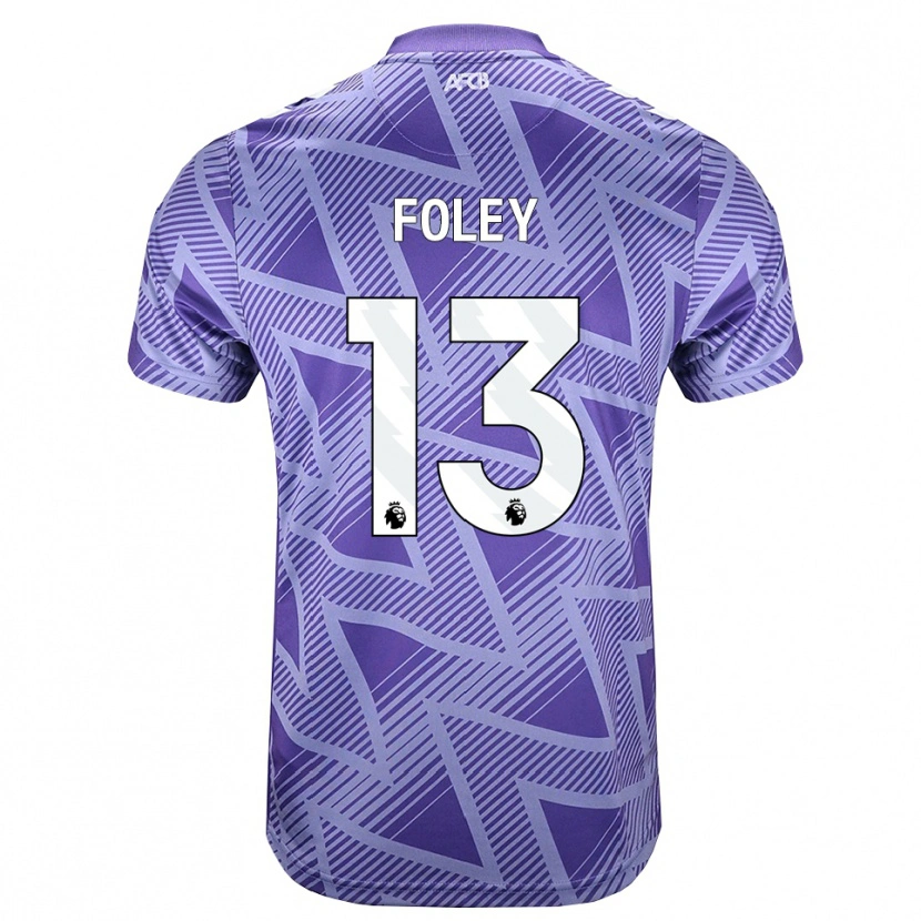 Danxen Damen Erin Foley #13 Blassesviolett Rot Weiß Auswärtstrikot Trikot 2026/27 T-Shirt