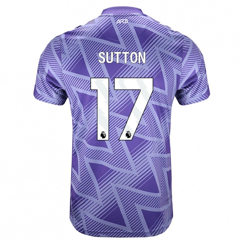 Danxen Damen Zach Sutton #17 Blassesviolett Rot Weiß Auswärtstrikot Trikot 2026/27 T-Shirt