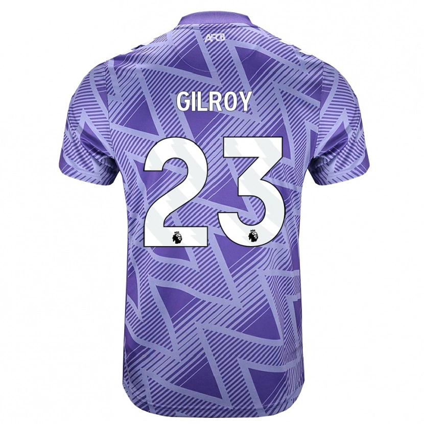 Danxen Damen Chloe Gilroy #23 Blassesviolett Rot Weiß Auswärtstrikot Trikot 2026/27 T-Shirt