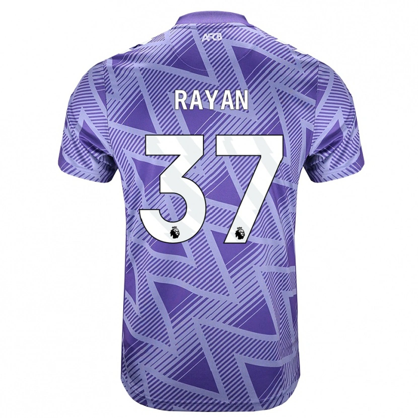 Danxen Damen Rayan Vitor Simplício Rocha #37 Blassesviolett Rot Weiß Auswärtstrikot Trikot 2026/27 T-Shirt