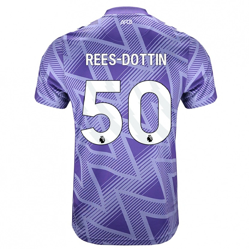 Danxen Damen Remy Rees-Dottin #50 Blassesviolett Rot Weiß Auswärtstrikot Trikot 2026/27 T-Shirt