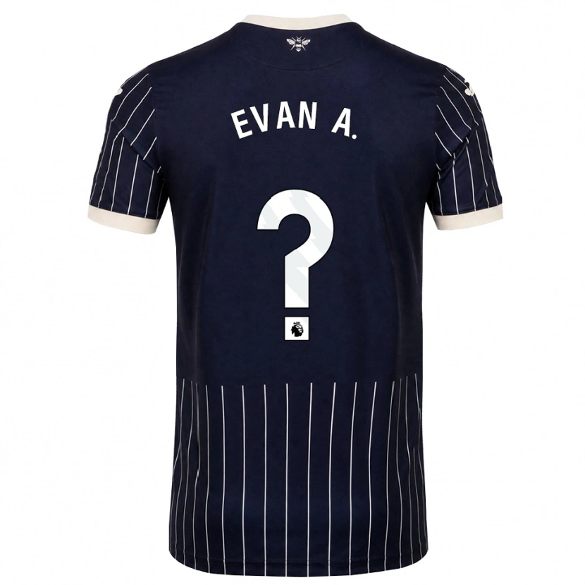 Danxen Damen Evan Anderson #0 Schwarz Weiß Auswärtstrikot Trikot 2026/27 T-Shirt