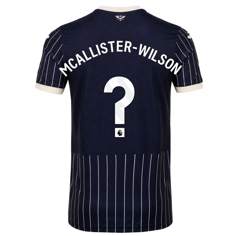 Danxen Damen Zack Mcallister-Wilson #0 Schwarz Weiß Auswärtstrikot Trikot 2026/27 T-Shirt